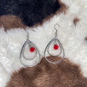 ruby earrings